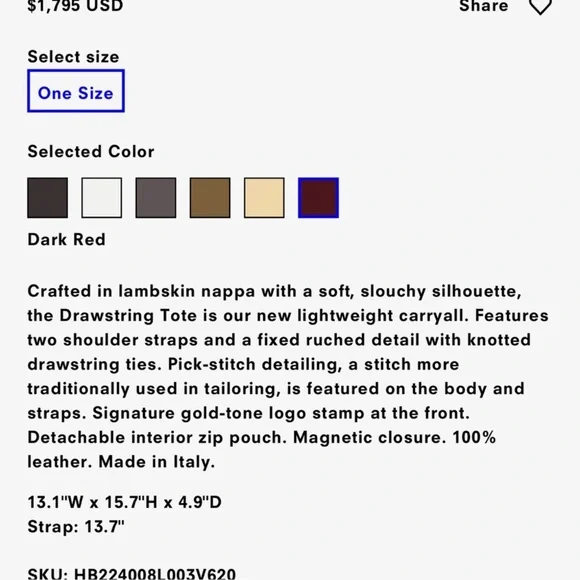 Proenza Schouler Drawstring Tote Fall ‘22 - Picture 10 of 13